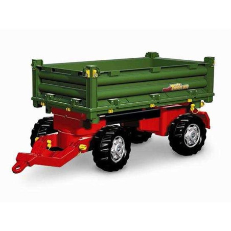 Rolly Toys dviejų ašių priekaba žalia Rolly Toys dviejų ašių priekaba žalia