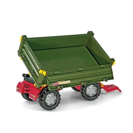 Rolly Toys dviejų ašių priekaba žalia Rolly Toys dviejų ašių priekaba žalia