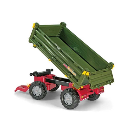 Rolly Toys dviejų ašių priekaba žalia Rolly Toys dviejų ašių priekaba žalia