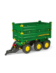 Rolly Toys rollyMulti Trailer - Przyczepa Wywrotka Rolly Multi John Deere 3 osiowa