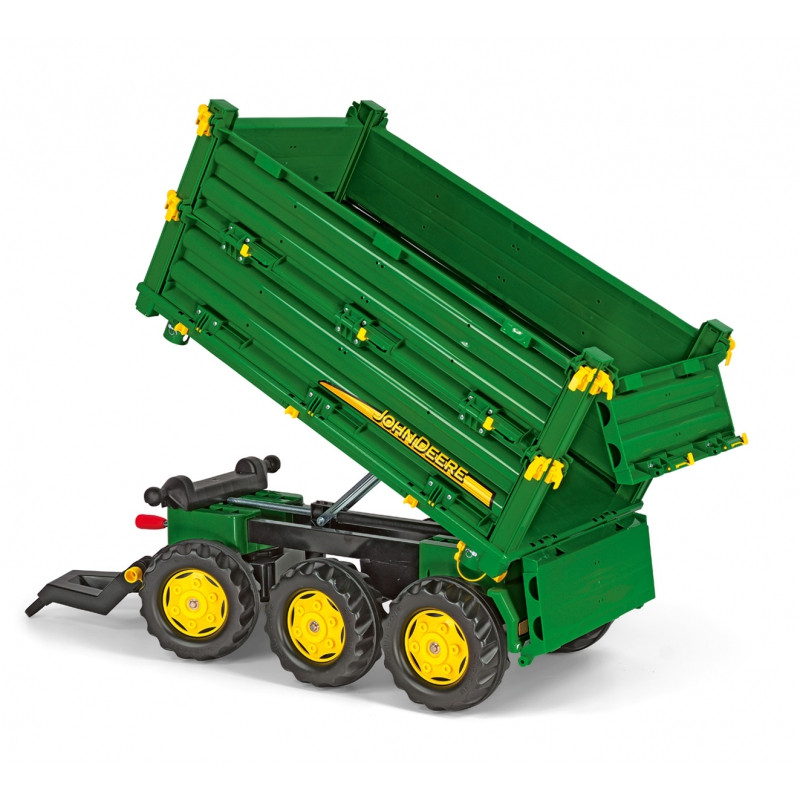 Rolly Toys rollyMulti Trailer - Rolly Multi John Deere 3-осный самосвальный прицеп