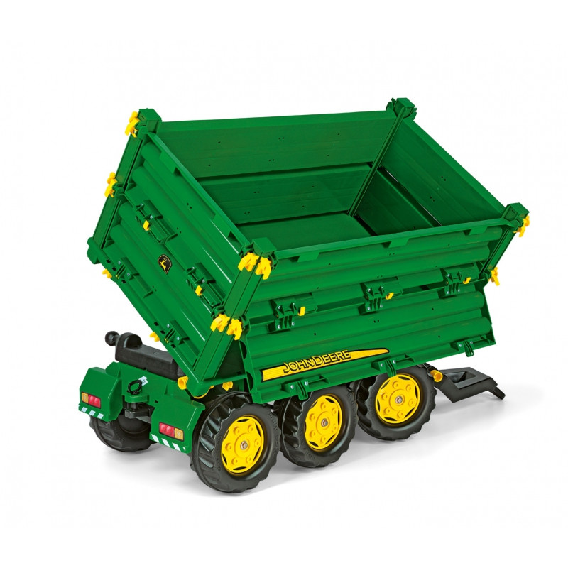 Rolly Toys rollyMulti Trailer - Rolly Multi John Deere 3-осный самосвальный прицеп