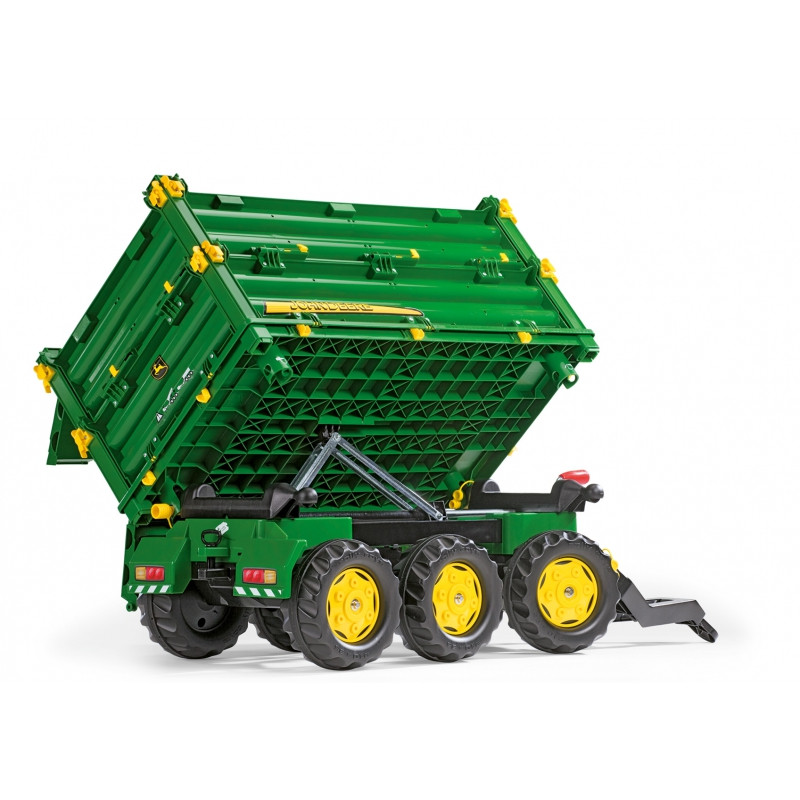Rolly Toys rollyMulti Trailer - Rolly Multi John Deere 3 ašių savivartis priekaba