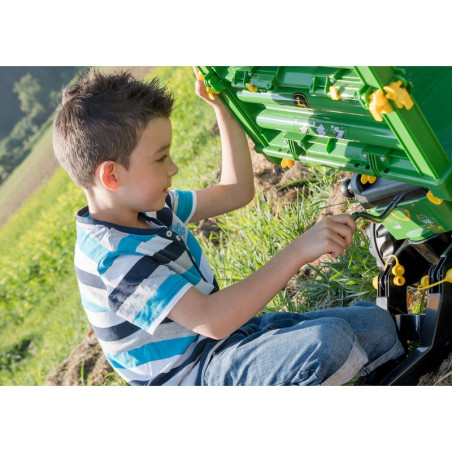 Rolly Toys rollyMulti Trailer - Rolly Multi John Deere 3 ašių savivartis priekaba Rolly Toys rollyMulti Trailer - Rolly Multi John Deere 3 ašių savivartis priekaba