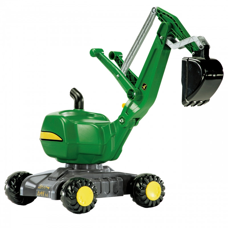 Rolly Toys RollyDigger John Deere savaeigis ekskavatorius "Ride-on", žalias