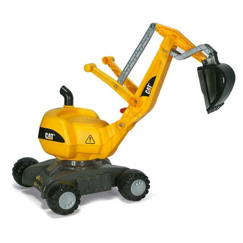 Rolly Toys RollyDigger CAT - Ekskavatoriaus pasukamas Ride-On geltonas