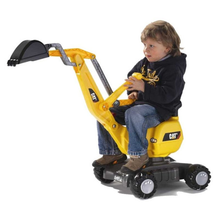 Rolly Toys RollyDigger CAT - Ekskavatoriaus pasukamas Ride-On geltonas Rolly Toys RollyDigger CAT - Ekskavatoriaus pasukamas Ride-On geltonas
