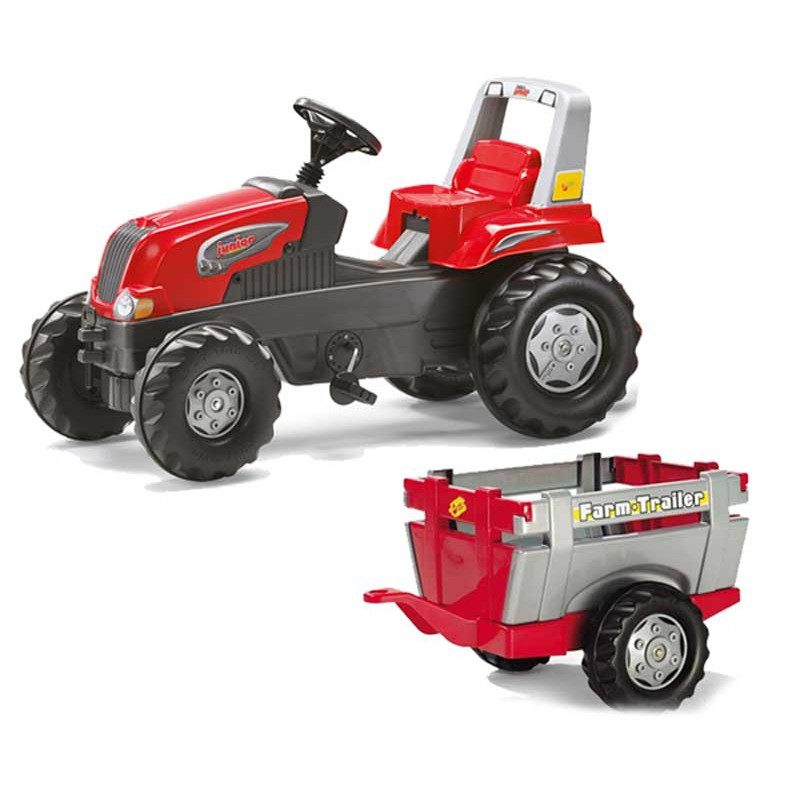 Rolly Toys RollyJunior RT - Pedalinis traktorius su priekaba Junior 3-8 metų iki 50kg