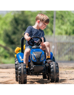 FALK Traktor na Pedały New Holland Duży z Przyczepką od 3 lat 2