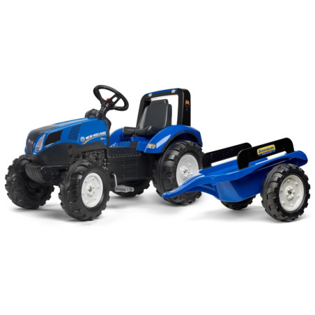 FALK New Holland didelis pedalinis traktorius su priekaba nuo 3 metų FALK New Holland didelis pedalinis traktorius su priekaba nuo 3 metų