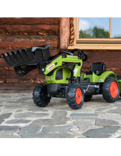 Falk Traktor Claas z Przyczepą i Łyżką na pedały 2