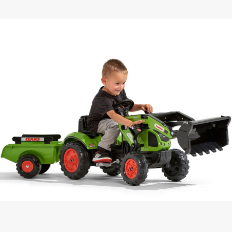 Falk Claas minamas pedalais traktorius su priekaba Falk Claas minamas pedalais traktorius su priekaba