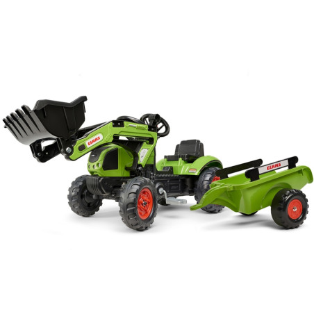 Falk Claas minamas pedalais traktorius su priekaba Falk Claas minamas pedalais traktorius su priekaba