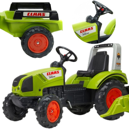 FALK Claas didelis traktorius su priekaba nuo 3 metų FALK Claas didelis traktorius su priekaba nuo 3 metų