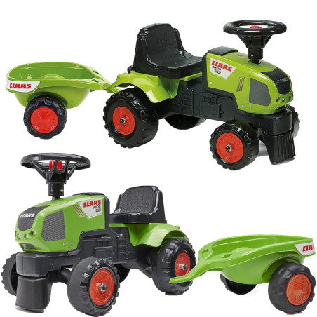 FALK Baby Claas Axos 310 Traktorius Žalias su priekaba nuo 1 metų FALK Baby Claas Axos 310 Traktorius Žalias su priekaba nuo 1 metų