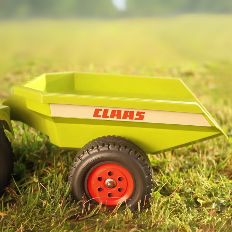 FALK Baby Claas Axos 310 Traktorius Žalias su priekaba nuo 1 metų