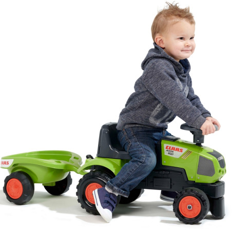 FALK Baby Claas Axos 310 Traktorius Žalias su priekaba nuo 1 metų FALK Baby Claas Axos 310 Traktorius Žalias su priekaba nuo 1 metų