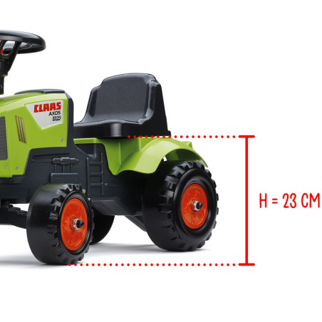 FALK Baby Claas Axos 310 Traktorius Žalias su priekaba nuo 1 metų FALK Baby Claas Axos 310 Traktorius Žalias su priekaba nuo 1 metų