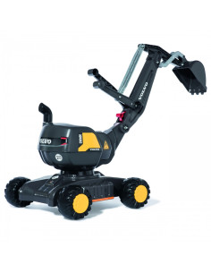 Rolly Toys Volvo rollyDigger savaeigis ekskavatorius - rotacinis važiuojamasis juodas