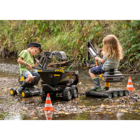 Rolly Toys Volvo rollyDigger savaeigis ekskavatorius - rotacinis važiuojamasis juodas Rolly Toys Volvo rollyDigger savaeigis ekskavatorius - rotacinis važiuojamasis juodas