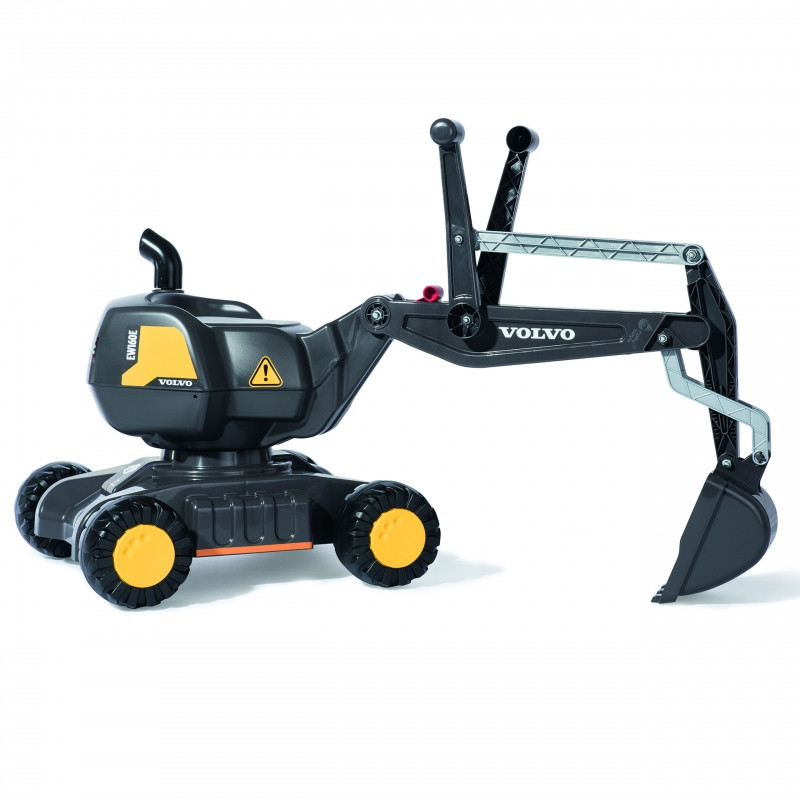 Rolly Toys Volvo rollyDigger savaeigis ekskavatorius - rotacinis važiuojamasis juodas