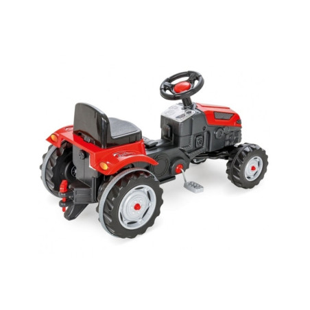 WOOPIE pedalinis traktorius Farmer GoTrac MAXI su priekaba tylūs ratai WOOPIE pedalinis traktorius Farmer GoTrac MAXI su priekaba tylūs ratai