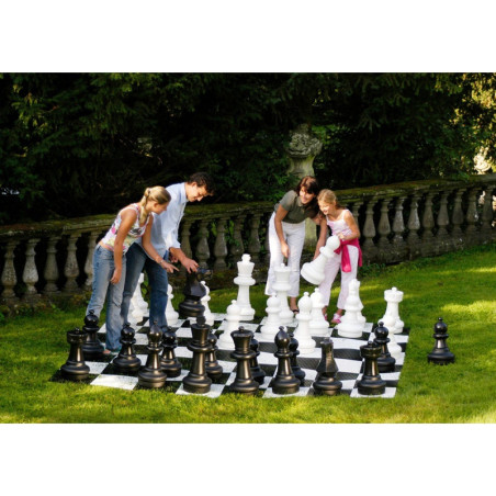 ROLLY TOYS sodo šachmatų rinkinys XXL Giant rinkinys su lenta 64cm ROLLY TOYS sodo šachmatų rinkinys XXL Giant rinkinys su lenta 64cm