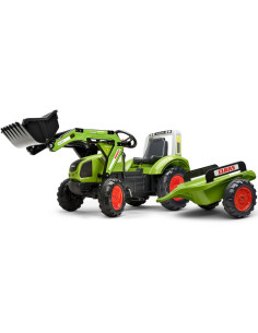 FALK pedalinis traktorius su kaušu ir priekaba CLAAS Green nuo 3 metų