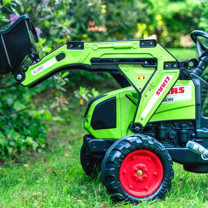 FALK pedalinis traktorius su kaušu ir priekaba CLAAS Green nuo 3 metų