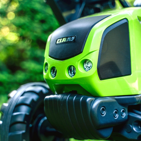 FALK pedalinis traktorius su kaušu ir priekaba CLAAS Green nuo 3 metų FALK pedalinis traktorius su kaušu ir priekaba CLAAS Green nuo 3 metų
