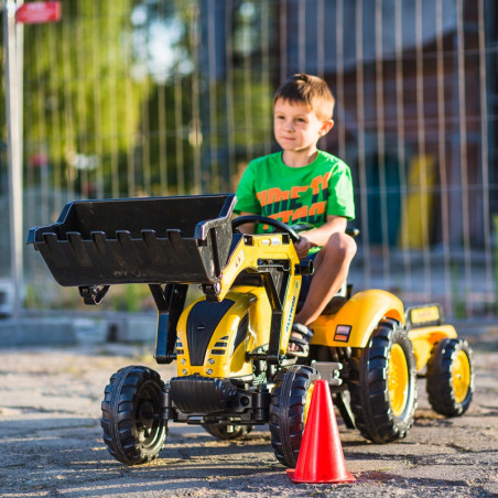 FALK KOMATSU pedalinis traktoriaus ekskavatoriaus kaušinė priekaba nuo 2 metų FALK KOMATSU pedalinis traktoriaus ekskavatoriaus kaušinė priekaba nuo 2 metų