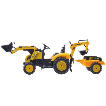 FALK KOMATSU pedalinis traktoriaus ekskavatoriaus kaušinė priekaba nuo 2 metų FALK KOMATSU pedalinis traktoriaus ekskavatoriaus kaušinė priekaba nuo 2 metų