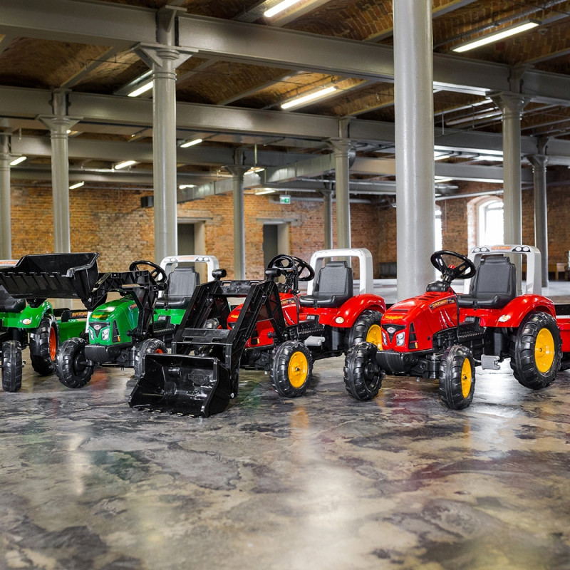 FALK Red Supercharger pedalinis traktorius su priekaba atidarytas 3 metus