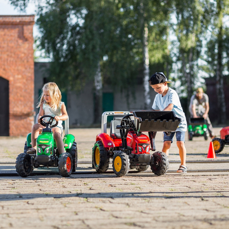 FALK Red Supercharger pedalinis traktorius su priekaba atidarytas 3 metus