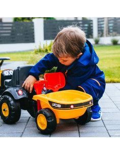 FALK Traktorek JCB Pomarańćzowy z Przyczepką od 1 roku 2