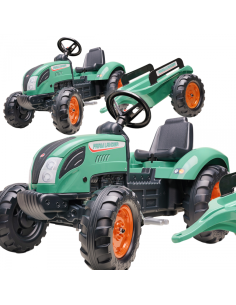 FALK Traktor Lander Zielony na Pedały z Przyczepką od 3 Lat