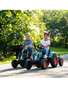 FALK Traktor Lander Zielony na Pedały z Przyczepką od 3 Lat 2
