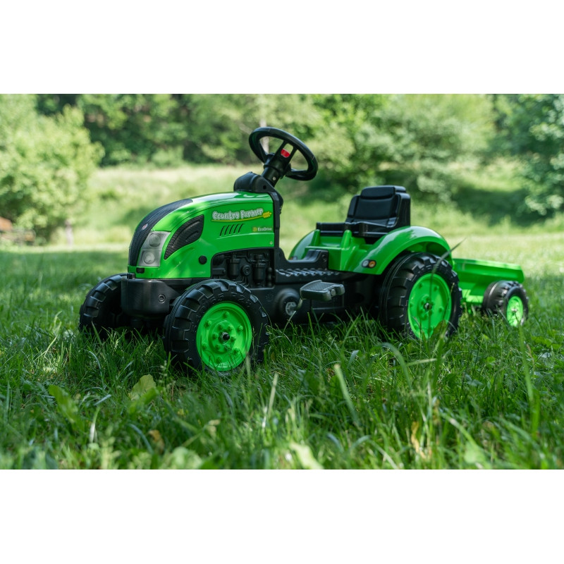 FALK Country Farmer pedalinis traktorius su priekaba Green 2-5 metai