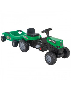 WOOPIE Big PowerTrac pedalinis traktorius su XXL priekaba 2