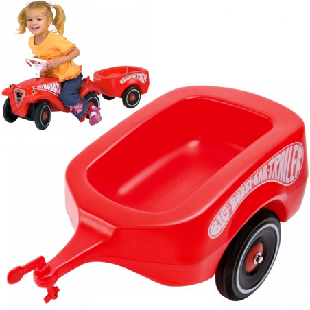 BIG Przyczepka do jeździka Bobby Car czerwona BIG Przyczepka do jeździka Bobby Car czerwona