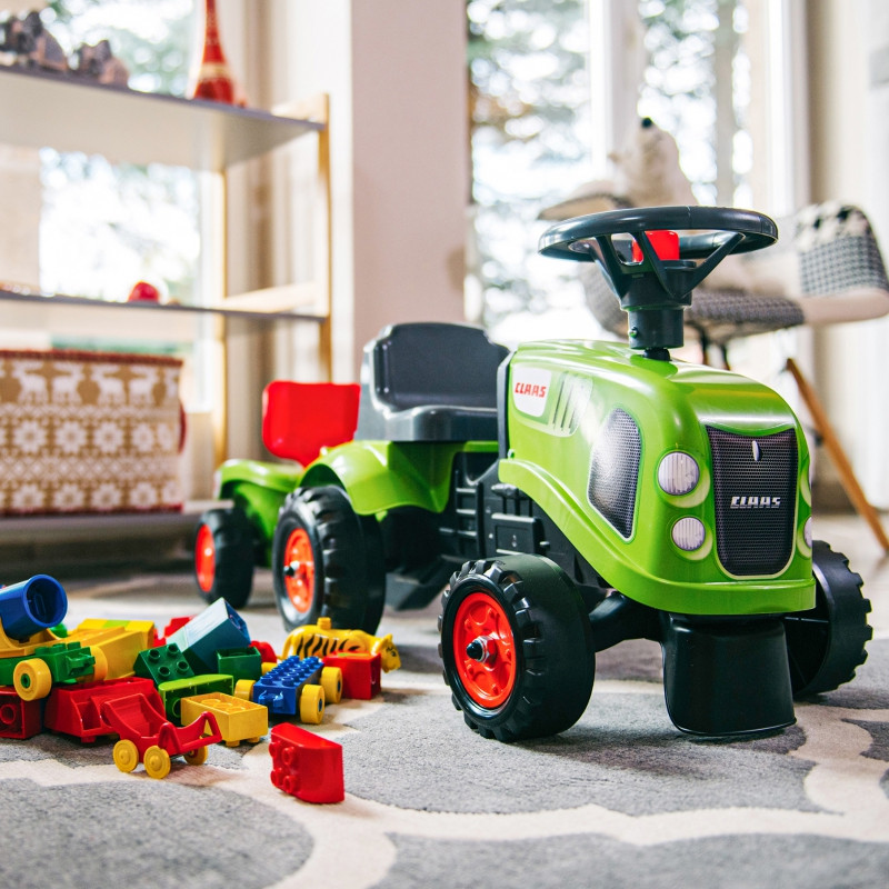 FALK traktorius Baby Claas Green su priekaba + akc. nuo 1 metų
