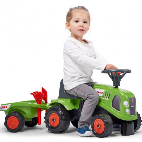 FALK traktorius Baby Claas Green su priekaba + akc. nuo 1 metų FALK traktorius Baby Claas Green su priekaba + akc. nuo 1 metų