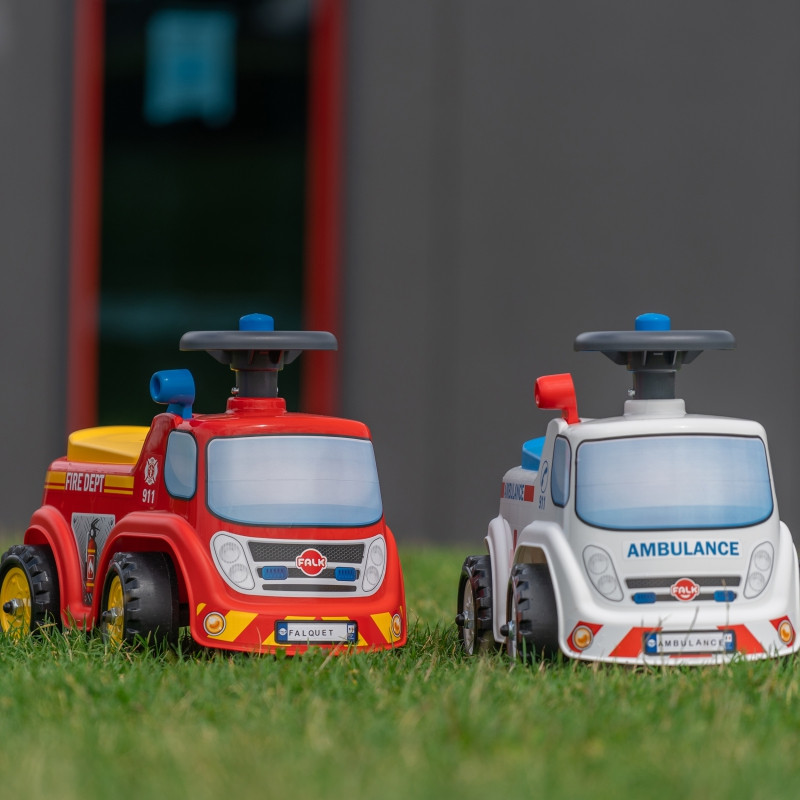 FALK važiuojamasis gaisrinis automobilis su garso signalu nuo 1 metų