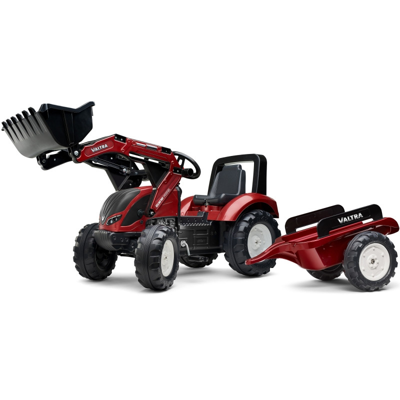 FALK Valtra bordo pedalinis traktorius su priekaba ir kaušu nuo 3 metų