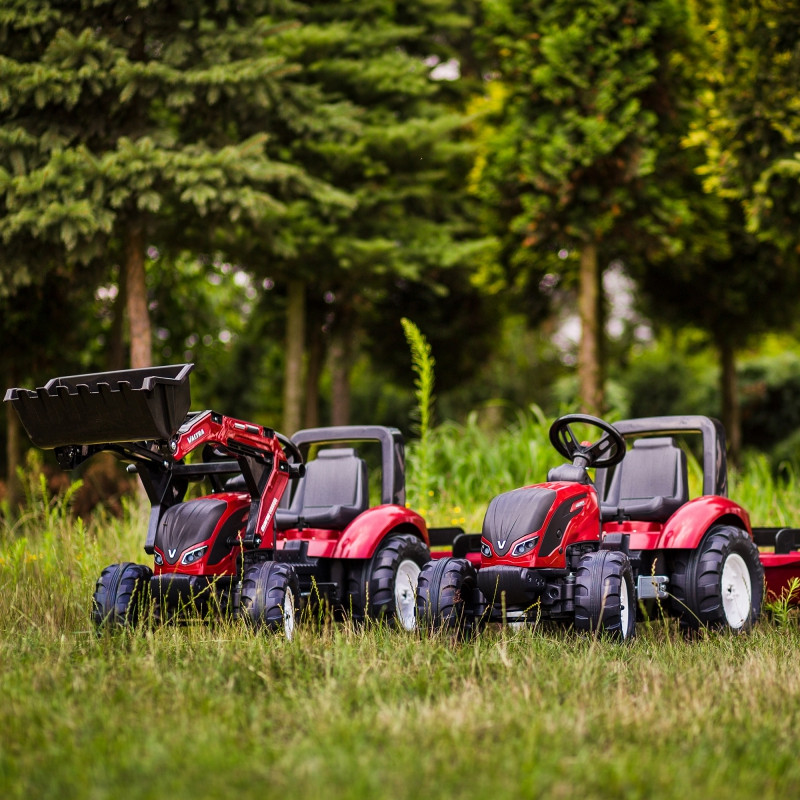 FALK Valtra bordo pedalinis traktorius su priekaba ir kaušu nuo 3 metų