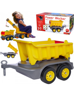 BIG Ride-on Trailer Power Worker Maxi kilnojamoji platforma