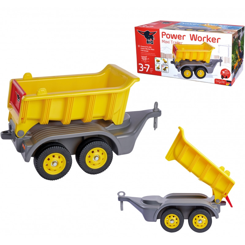 BIG Ride-on Trailer Power Worker Maxi kilnojamoji platforma