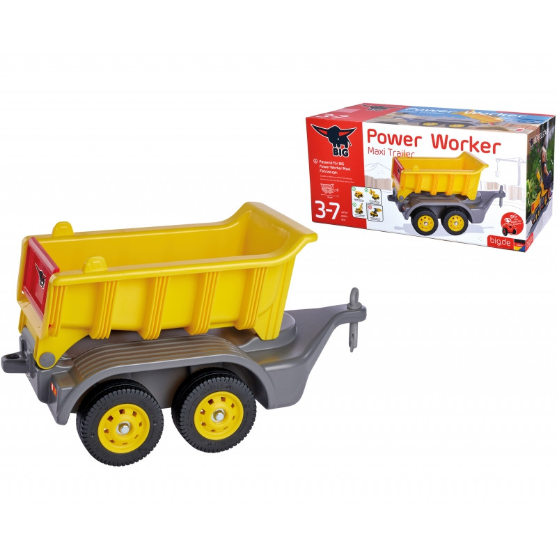 BIG Ride-on Trailer Power Worker Maxi kilnojamoji platforma