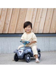 BIG Bobby Car Classic Eco Ride-on dviratis su Horn Grey 2