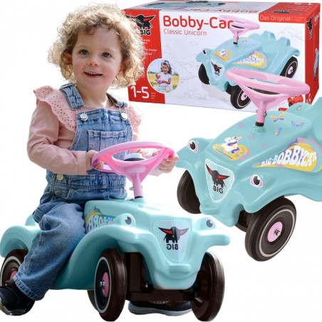BIG Jeździk Bobby Car Classic z Klaksonem Jednorożec BIG Jeździk Bobby Car Classic z Klaksonem Jednorożec